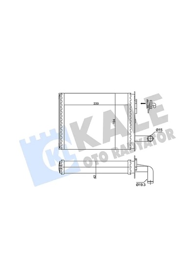Kalorifer Radyatörü - Fiat Siena, Strada, Palio - Kale-346345