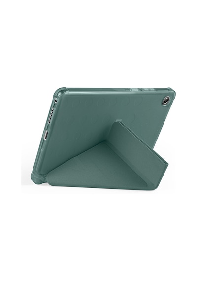 Maks Technology Lenovo Tab One 8.7 Tb-305fu Kılıf Mkst Tri Folding Kalem Bölmeli Standlı Kılıf - Koyu Yeşil Tablet Kılıfı