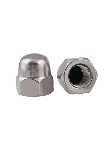 Paslanmaz Krom Kör Somun. M6. 20 Adet. 6mm