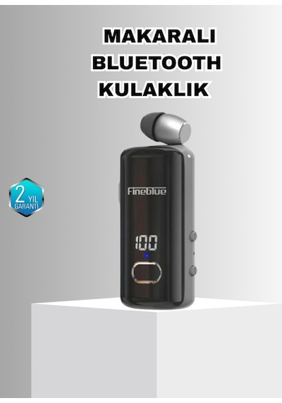 Bluetooth 5.3 Kablosuz Kulaklık Geri Çekilebilir Kablolu Ve Ekranlı