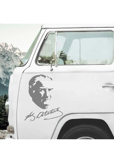 Sticker Dizayn Atatürk Silüeti Ve İmza Sticker - Mustafa Kemal Atatürk Başbuğ İmza Sticker - Araba Oto Motosiklet Karavan Cam Sticker - 00391 12X10 Cm Sticker Dizayn Atatürk Silüeti Ve İmza Sticker - Mustafa Kemal Atatürk Başbuğ İmza Sticker - Araba Oto Motosiklet Karavan Cam Sticker - 00391 12X10 Cm