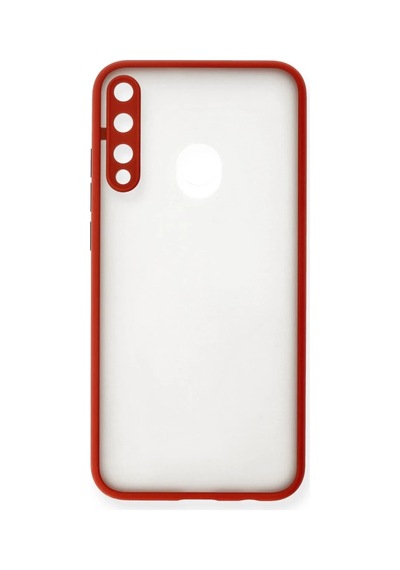 Huawei P40 Lite Uyumlu E Kılıf Montreal Silikon Kapak - Kırmızı