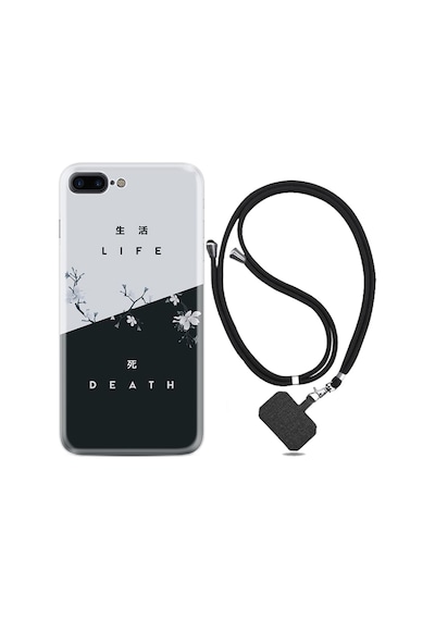 Apple Uyumlu iPhone 6 6S Plus Kılıf Boyun Askılı Life and Death 1339
