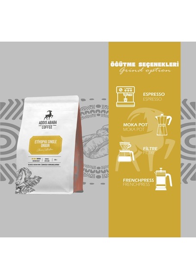 Addis Ababa Coffee Etiyopya Single Origin Kahve 250 G