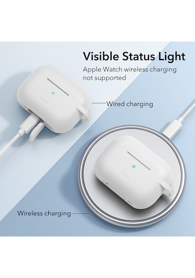 Apple AirPods Uyumlu Pro / Pro 2 Bounce Carrying Kılıf Beyaz