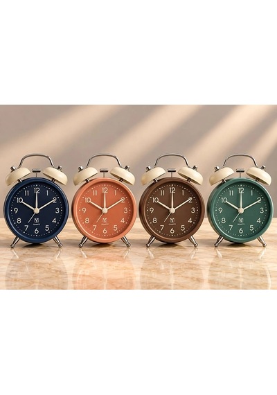 Metal Çift Zilli Çalar Saat Alk6459 01