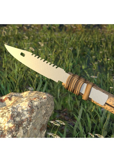 Kamp Ayısı Spearset 4 Lü Bushcraft Mızrak Ucu Seti - Avcılık Ve Hayatta Kalma Ekipmanı Gri