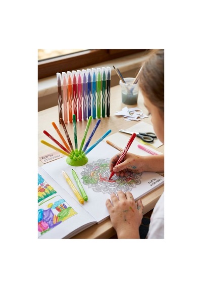Keçeli Kalem 12 Renk 1 Paket Maped 12 Li Keçeli Kalem Canlı Renkler Standlı İnnovation Jungle Color Peps Yıkanabilir