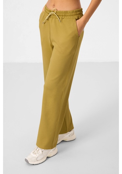 Koyu Hardal Yumuşak Dokulu Kapüşonlu Oversize Kadın Eşofman Tunik Takım - 95348 Koyu Hardal/koyu Hardal