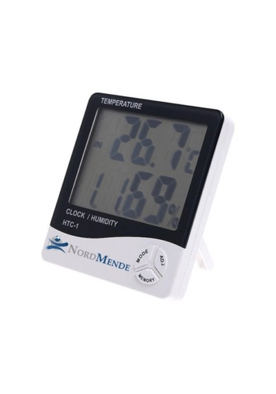 Dijital Termometre Nem Ölçer Saat Alarm Özellikli Lcd Ekran İç Mekan Sıcaklık Göstergesi Çokrenkli