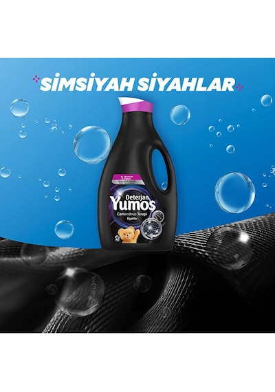 Yumoş Sıvı Bakım Çamaşır Deterjanı Siyah Ve Koyu Renkli Giysiler 2950 ML