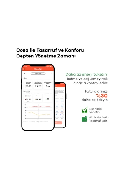 Cosa V5 Akıllı Oda Termostotı Kablolu Kombi Ve Klima Kontrolü - Beyaz Cosa V5 Akıllı Oda Termostotı Kablolu Kombi Ve Klima Kontrolü - Beyaz