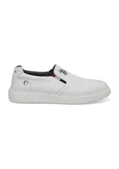U.S. Polo Assn. Us Polo Assn Erkek Ayakkabı 4fx Kittan İpliksiz Bağcıksız Beyaz