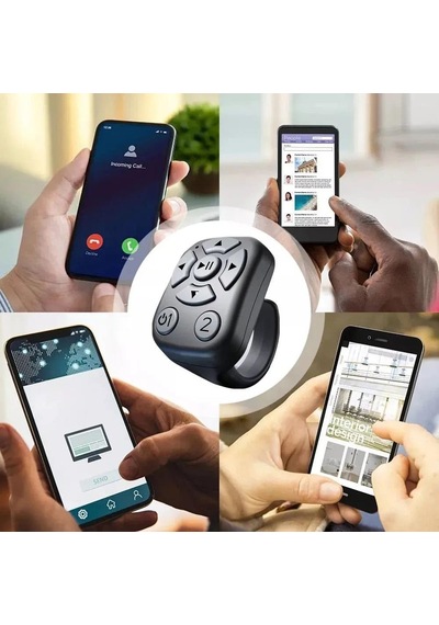 Cr41 Parmak Yüzüğü Tiktok Bluetooth Uzaktan Kumanda Sayfa Çevirici Video Kaydı Selfie Kumandası Powerpoint Slayt Atlatıcı