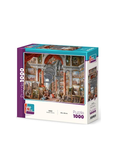Modern Roma Ve Atina Okulu İkili Set - 2 X 1000 Parça Manzara İkili Puzzle Seti