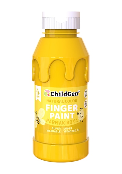 ChildGen Süper Yıkanabilir Parmak Boya 350 Ml Şişe 5