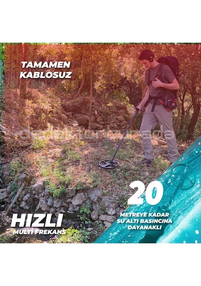 DEUS 2 - 28cm FMF Başlık, Ana Kontrol Ünitesi (RC), BH-01 Kablolu Su Geçirmez Kulaklık