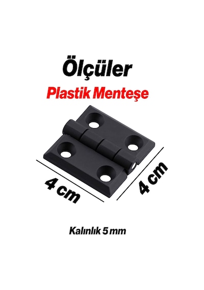 Plastik 40x40 Mm Yaprak Menteşe 4 Adet Set Dayanıklı Dolap Çekmece Kapak Mobilya Menteşe Küçük Çok Renkli