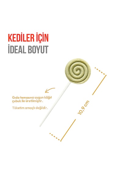Wanpy Kediler İçin Dondurularak Kurutulmuş Lolipop - Kedi Otu - 1.4 G 10'lu