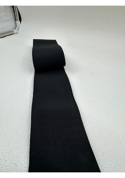 Paşateks 5.5 Cm Dokuma Lastik-5 Metre-siyah