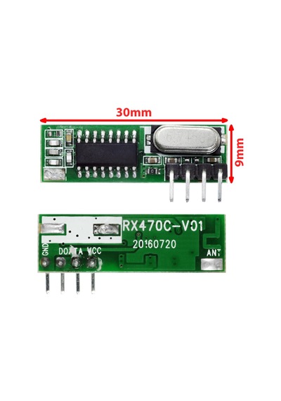 433Mhz Rf Alıcı Verici Rx470C + Wl102 + Antenler 20 - 200 Metre