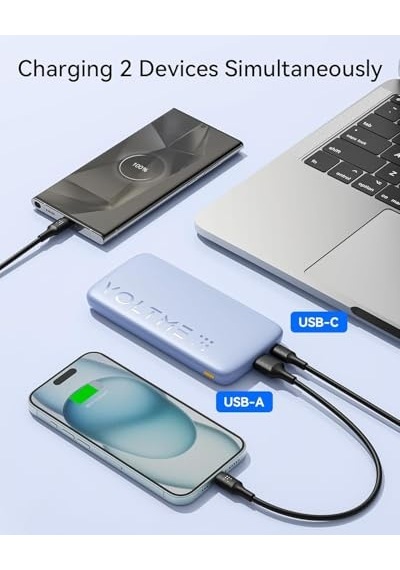 Hypercore 10k Essential Taşınabilir Şarj Cihazı, 10000mah Kapasite, 22.5w Hızlı Şarj, Gri