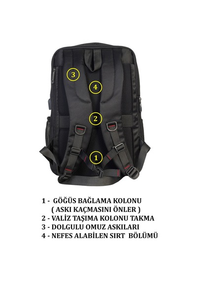 Case Club Körüklü Notebook Laptop Sırt Çantası 14""-15,6" İnç Su İtici Kumaş Lacivert