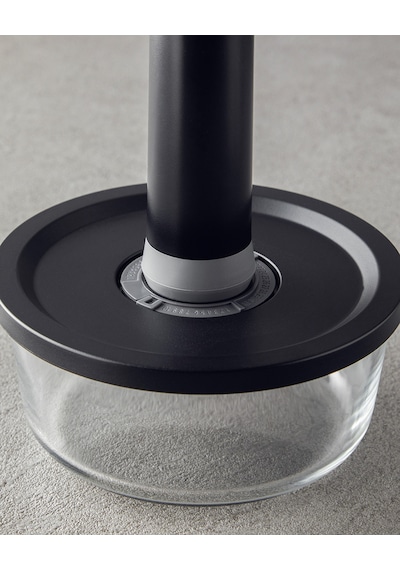 English Home Vacuum Pro Lock 7 Parça Vakum Cihazlı Cam Saklama Kabı Siyah Siyah