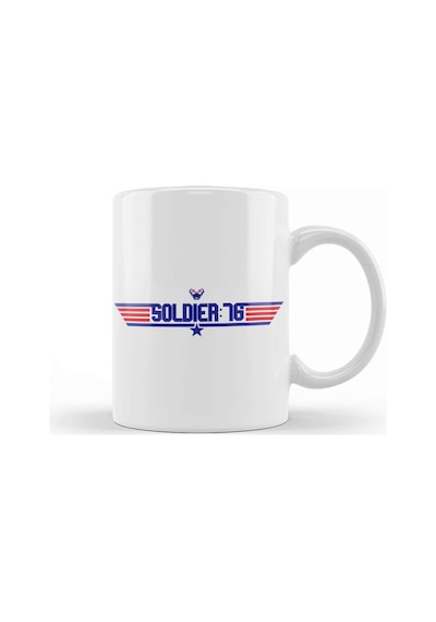 Topgun Soldier 76 Overwatch Kupa Bardak Porselen Karışık