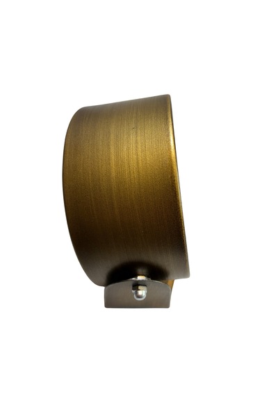 Klc Yuvarlak Metal Masa Saati Bronz