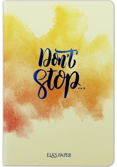 Watercolor Don’T Stop - Defter N11.8766
