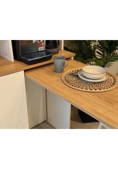 Lyon Katlanabilir Masalı Kahve Köşesi 90 Cm Krem Sedef Lyon Katlanabilir Masalı Kahve Köşesi 90 Cm Krem Sedef
