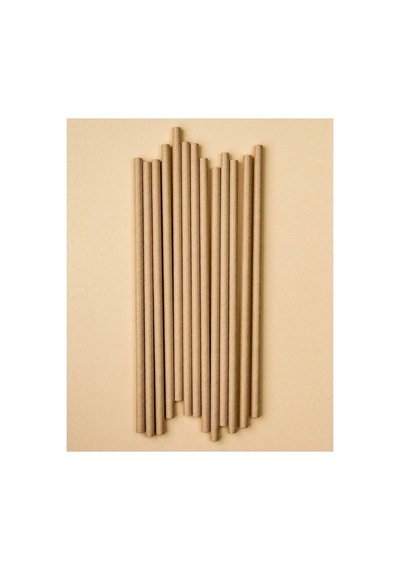 Kraft Kağıt Pipet 19,5 Cm 25 Adet Diğer