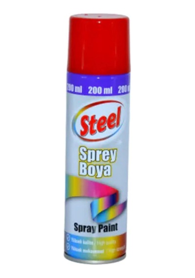 Mobee Steel Ahşap-metal-plasti K-demi R Boyama Sprey Boya 200ml Kırmızı 1410 Diğer