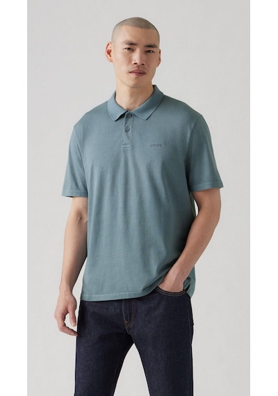 Levi's Authentic Polo Garment Dye Steam Blue G Erkek T-shirt A6735-0024-4729 Mavi