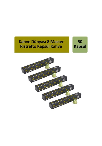 Kahve Dünyası 8 Master Rıstretto Kapsül Kahve 5 x 10'lu