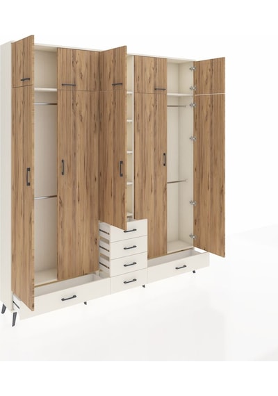 Arges Dolap 6 Raflı 6 Çekmeceli 4 Askılı 220x30x243 Aytaşı-çam/aytaşı Atlas Çam/aytası Arges Dolap 6 Raflı 6 Çekmeceli 4 Askılı 220x30x243 Aytaşı-çam/aytaşı Atlas Çam/aytası