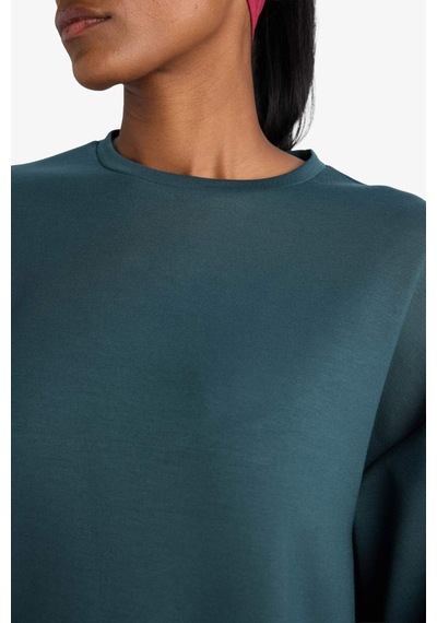 Defacto Defactofit Oversize Geniş Kalıp Bisiklet Yaka Modal Ultra Soft Sweatshirt E8954ax25augn1051 Yeşil-gn1051 Defacto Defactofit Oversize Geniş Kalıp Bisiklet Yaka Modal Ultra Soft Sweatshirt E8954ax25augn1051 Yeşil-gn1051