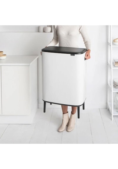 Brabantia Çöp Kutusu Büyük Boy 60 Lt Bo Touch Dokunmatik Kapak Beyaz 130205 Beyaz