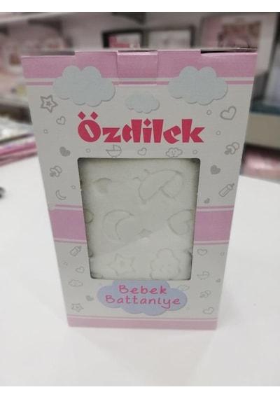 Özdilek Bebek Battaniyesi Embos Pelüş Kemik Çok Renkli
