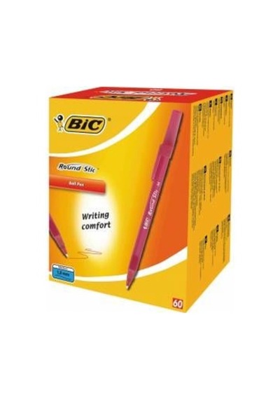 Bic Round Tükenmez Kalem Kırmızı 60'lı