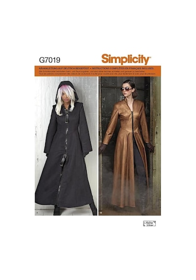 Simplicity Kadın Kostüm Palto Dikiş Deseni, Bedenler 6-14