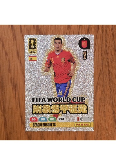 Fwc 2047 Sergio Busquets İspanya World Cup Master Oyun Kartı