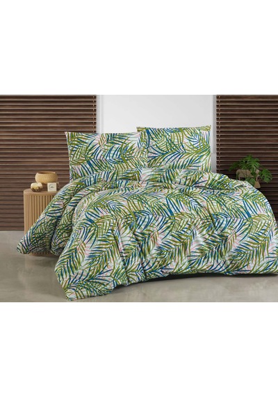Menderes Home Cotton Collection Ranforce Tek Kişilik Nevresim Takımı Green Living