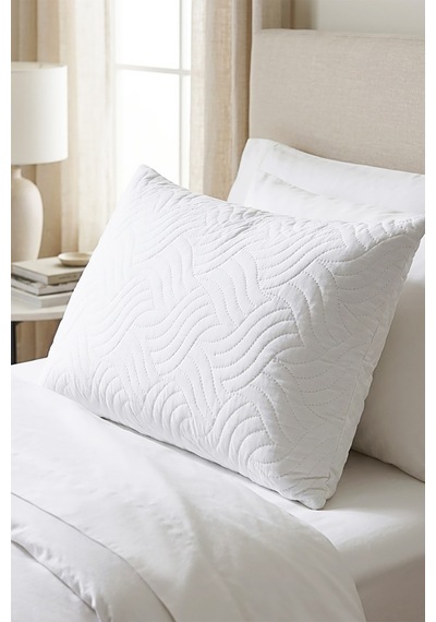 Ocean Home Textile 900 Gr Kapitoneli Silikon Yastık 50 X 70 Cm Beyaz