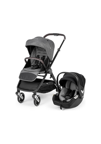 Kanz X-go Ultimate Travel Sistem Bebek Arabası Silver Gri Antrasit - Siyah