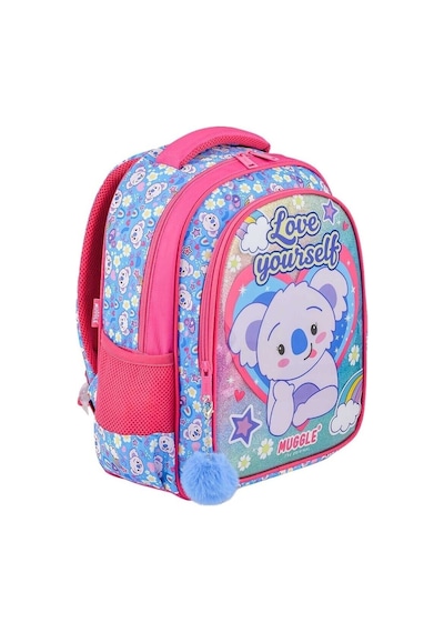 Kız Çocuk Muggle Cute Koala Anaokulu Çantası Ve Beslenme Çantası Mavi - Pembe