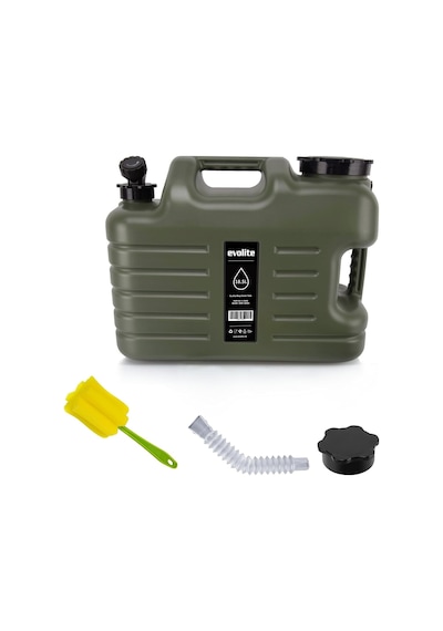 Evolite Deep 18.5 L Musluklu Kamp Su Bidonu Yeşil