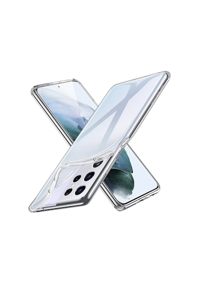 Newface Samsung Galaxy Uyumlu S21 Ultra Kılıf Lüx Semeglbl - 64 Şeffaf Silikon
