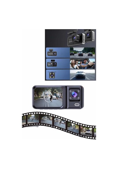 Dvr Araç İçi Kamera Ön Ve İç Kamera 2 İnç Ekranlı Çift Kamera 09890104